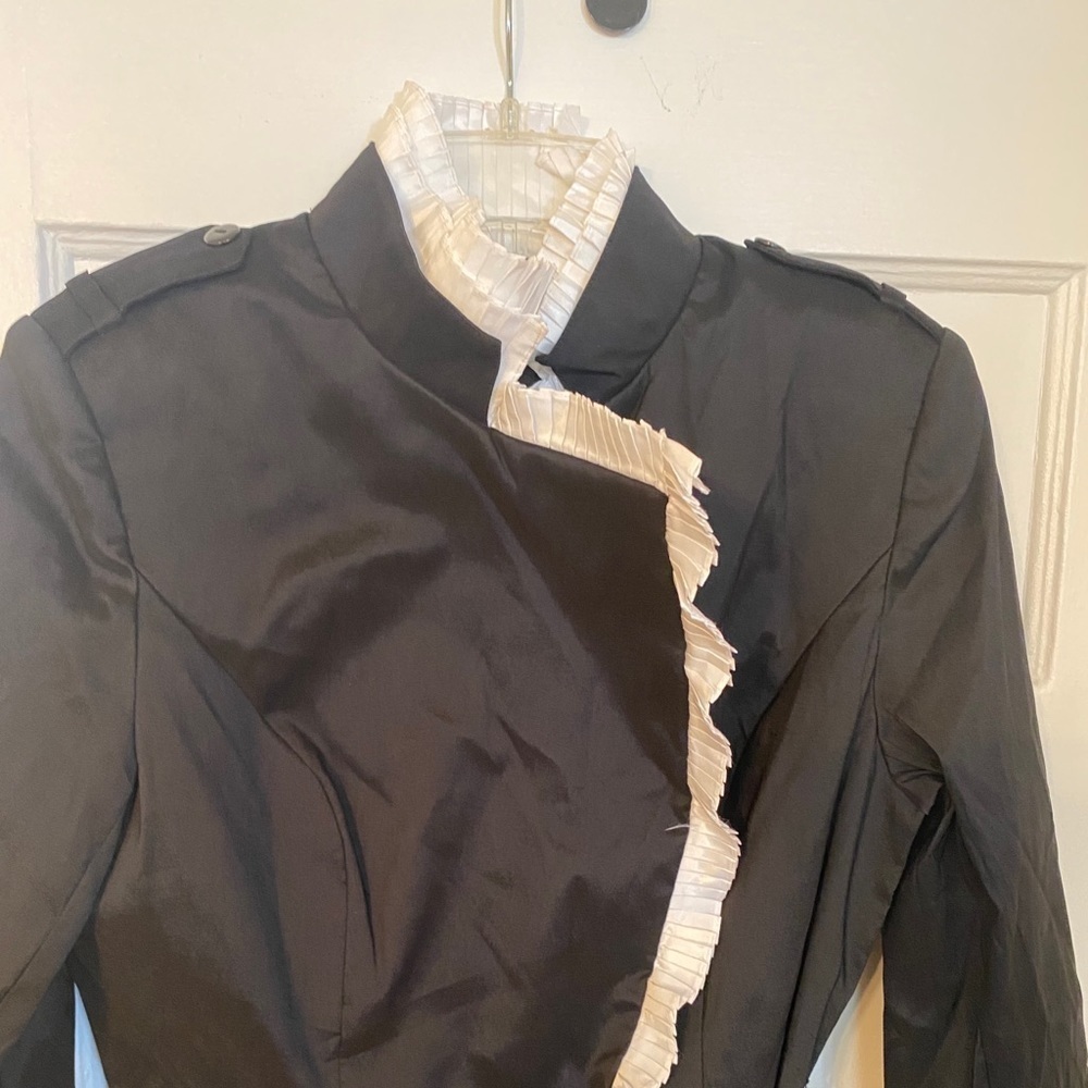Jovani Jacket Black/White - Picture 4 of 8